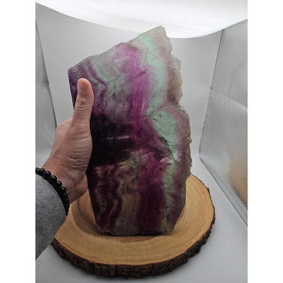 7.27 Lb Large Natural Amethyst Quartz Crystal Point Rough  5.7LB Natural color fluorite section quartz crystalsheetlarge mineralgemstone-